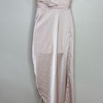 Azazie  reese stretch dress english rose midi length size A0 NWT Evening Wedding Photo 2