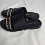 Free People Free‎ People Black Sandals with Gold Chain Photo 4