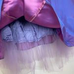 Kiki Vintage Y2K Iridescent Dress Tulle Lace-Up Corset Strapless Prom Dance Party Bow Photo 9