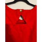 Talbots Red Sleeveless Fitted Jersey Dress Size 10 Holiday Party Christmas Photo 2