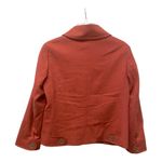 Akris Punto Wool Blend Jacket 6 Orange Button Down Angora Winter Blazer Designer Photo 2