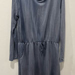Elegant Blue Sweater Long Sleeve Dress Size L by Perfect Peach Gray Size L Photo 0