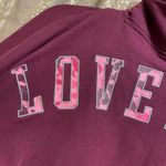 PINK - Victoria's Secret  Maroon Cowl Neck Pullover Logo Sweater Medium Photo 6