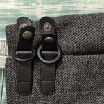 prAna  Quincy Skirt Grey Coal Wool Wrap Buckle Closure Plaid Lining Size S New Photo 3