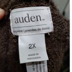 Auden NWT Women's Plus Size 2X Brown Fleece Fuzzy Cozy Sweater Knit Shorts Photo 3