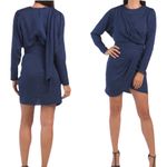RONNY Kobo Mini Dress Shanaya Navy Blue Designer Cocktail Long Sleeves Small NWT Photo 10