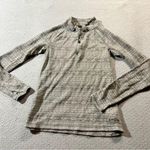 Eddie Bauer  Women’s Grey Fairisle Quarter Zip Pullover Sweatshirt Medium EUC Photo 0