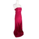 Silhouettes Prom Bridesmaid Dress Burgundy Wine Red 6 Strapless New Photo 7