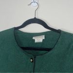 Vintage Lady Dorby Green Houndstooth Button Up Blazer Jacket Size undefined Photo 1