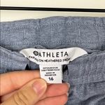Athleta Farallon Heathered Shorts Women’s Size 16 Blue Cotton Casual Pockets Photo 3