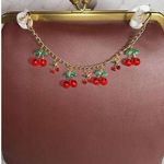 Red Cherry purse Charm Novelty Chain Strap Photo 0