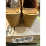 NEW SANITA WOMENS Chestnut LEATHER WOOD CLOGS SHOES SIZE 37 US 6 POLAND DANISH Brown Photo 3