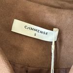 Dark Brown Suede Button Lapel Blazer Small New Photo 5