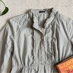 J.Crew  Pinstripe Long Sleeve Peasant Babydoll Blouse Photo 1