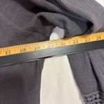 Maurice's Crochet Tunic Top Womens L Gray Boho Peasant Cottagecore Flowy Casual Photo 4