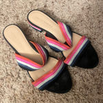 Loeffler Randall  Women's Colorful Striped Mules size 9.5 Photo 0