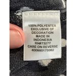 Elle  Women's Black White Polka Dot Ruffle Tiered Spaghetti Strap Dress Large L Photo 7