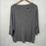 Desigual  Floral Print Scoop Neck 1/2 sleeve oversized Gray pullover Top size XL Photo 8