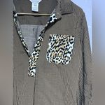 Multiples Leopard and Preppy Stripes 
BUTTON PLACKET SHIRT -  CLOTHING  Small Photo 6