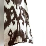 Chico's Women’s Ikat Pattern Brown & White Lightweight Linen Blazer Jacket Sz 0 Photo 4