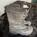 Keen  Alaska Hiking Boots Womens Size 7.5  Black Blue Trim snow tall Photo 0