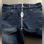 American Eagle American‎ Eagle Dark Wash Mid Rise Curvy Jegging Distressed Jeans Size 4 Short Photo 11