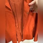 Lafayette 148 New York 100% Cashmere Jacket Loro Piana Burnt Orange Sz 6 Flaw Photo 5