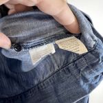 Madewell Womens XS Shirt Blouse Top Blue V-Neck 3/4 Sleeve Wrap Denim Woven Photo 4