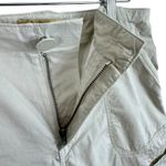 Democracy  Cream Cotton Lightweight Mid Rise Roll Tab Pants Size 8 Photo 3