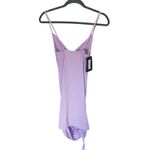 Pretty Little Thing NWT PLT Ruched Mini Dress Lavender 8 Y2K Glam Party Club Cocktail Event Coquette Photo 2