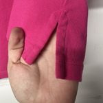 Lands' End Women’s Lands’ End Polo Tunic Top Pink Contrast Collar Long Sleeve Size M Photo 9