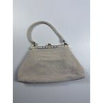 Handmade Vintage White Micro Beaded Clutch Purse  by‎ Mr. John Photo 2