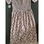 Bog Collective Off Shoulder Floral Jumpsuit Large Flare Cottagecore Artsy‎ Flowy Pink Photo 2