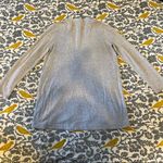 Eileen Fisher  Heather Grey V Neck Zip Cardigan EUC Size S Photo 5