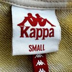 Kappa  Galz Tie Dye Cropped Sweatshirt Crew Neck Logo Pullover Yellow Small Photo 2