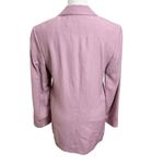 ZARA  Tailored One Button Blazer Pale Pink Linen Blend Suit Women’s Size XS Photo 5