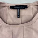 BCBG MaxAzria Knit Bare Pink Peplum Top Photo 3