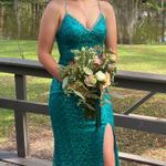 Emerald Green Mermaid Prom Dress Photo 0