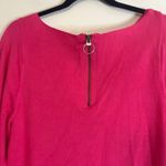 Free People  Women's Long Sleeve‎ Knit Mini Dress Stylish Hot Pink Photo 4