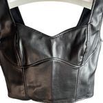 Kirious  faux leather crop top Photo 3