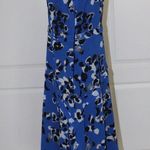 CAbi NWOT  #5576 Untamed Electric Blue Floral Dress Size Medium Photo 3
