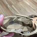 White Mountain Cliffs by  Tan Cutout Leather Sandals Size 8 1/2 Photo 1