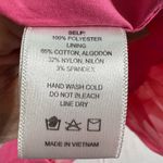 Anthropologie Sunday in Brooklyn Pink Floral Organza Watercolor Bubble Hem Dress M Coquette Photo 4