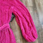 Retrofete Gabrielle Robe Dress in Pink Sequins Size Medium NWT Long Sleeve Photo 4
