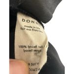 Donni Black Twill Pleated Wide Leg High Rise Trouser Dress Pants Women’s Size L Size L Photo 10