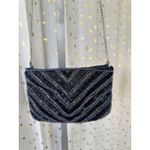 La Regale Vintage La Regal Ltd. Iridescent Beaded Chain Strap Zipper Evening Bag Purse Photo 1