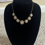 Premier Designs  dressy gold tone rhinestone statement necklace Photo 0