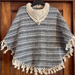 Handmade Bohemian knit poncho O/S Photo 0