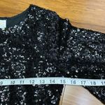 Allie Rose Sequin Dress Womens Size Small Black Party Cocktail Bell Sleeve NWT Photo 5