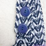 NEW Seea‎ Free People Seea Georgia Surf Top in navy mini chevron, M Blue Size M Photo 4